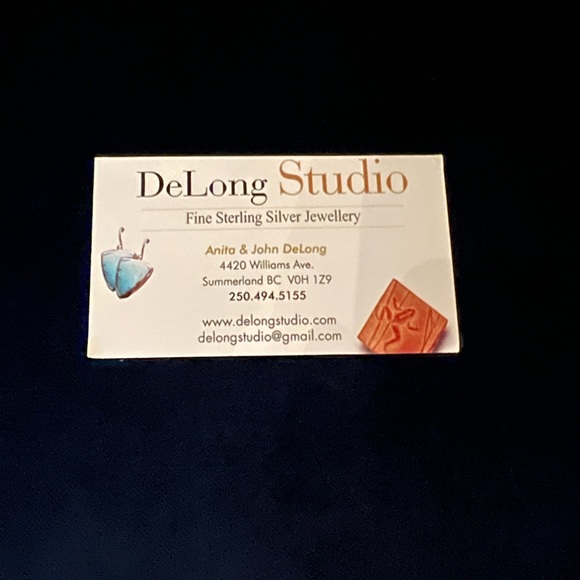 Delong Sterling silk ring with lime green semi-precious stone - Picture 8 of 8